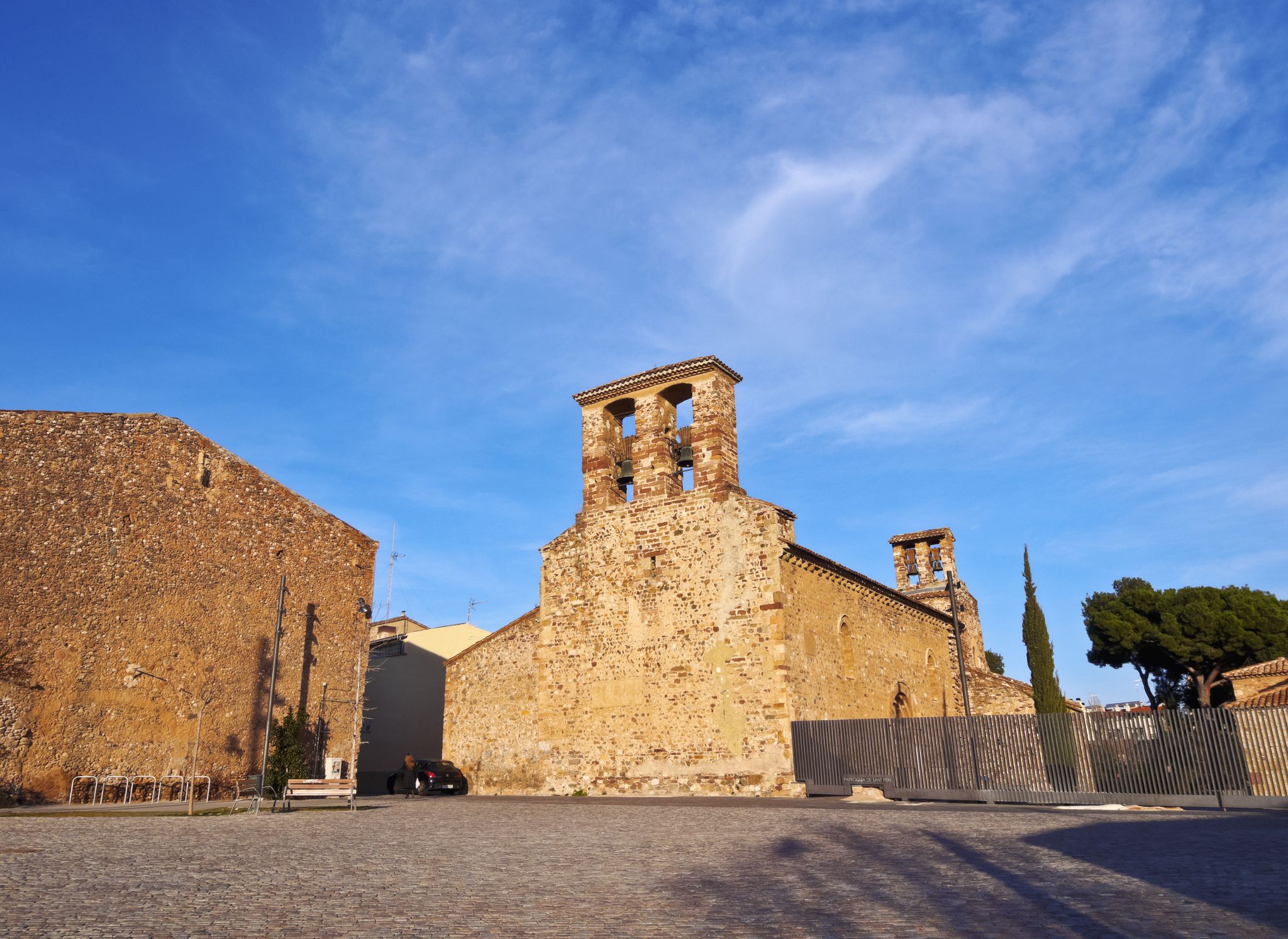 Photo of the churches of Sant Pere, Terrassa, Spain.
