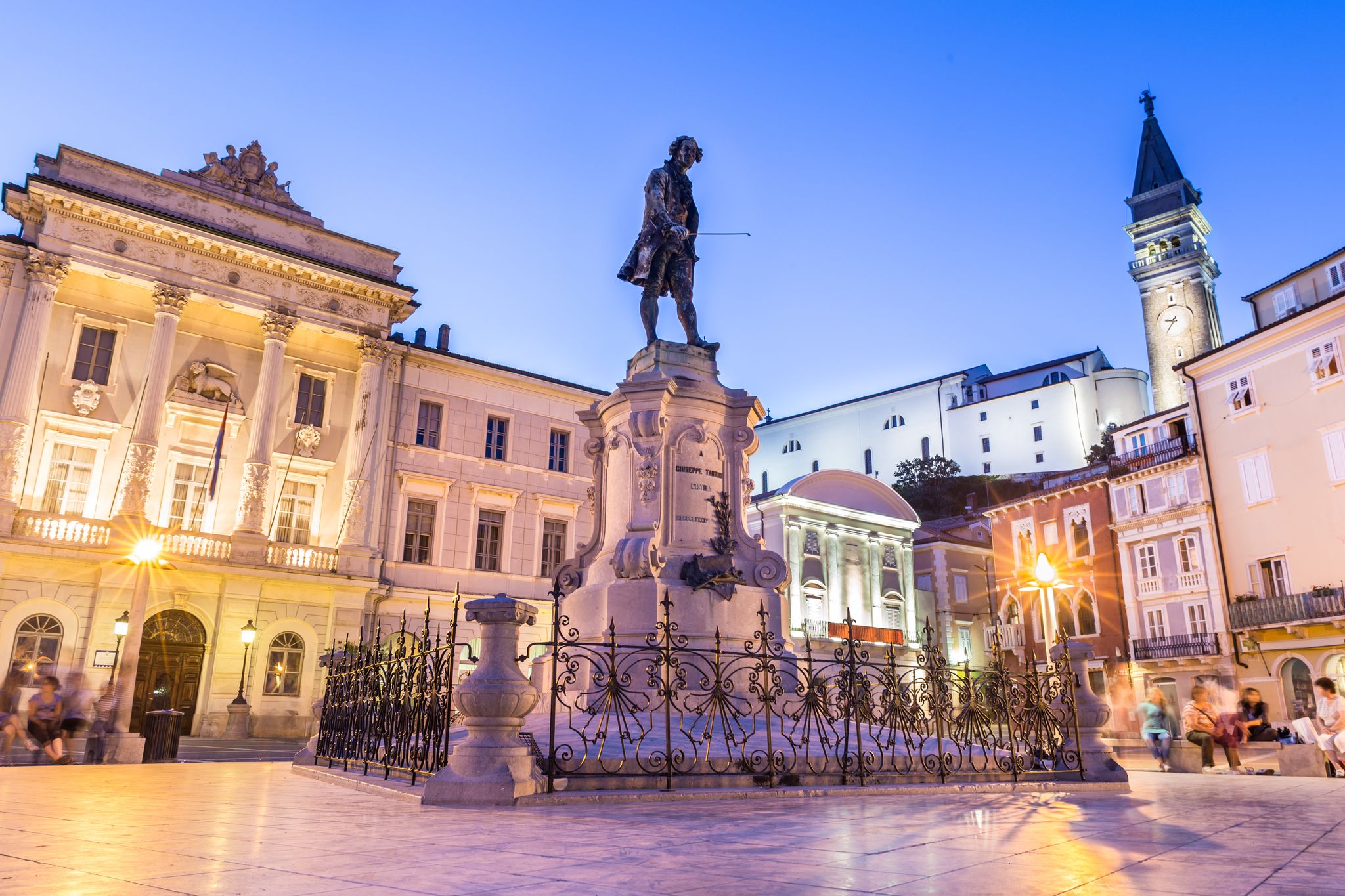 Photo of The Tartini Square (Slovene: Tartinijev trg, Italian: Piazza Tartini) is the largest and main square in the town of Piran, Slovenia. 