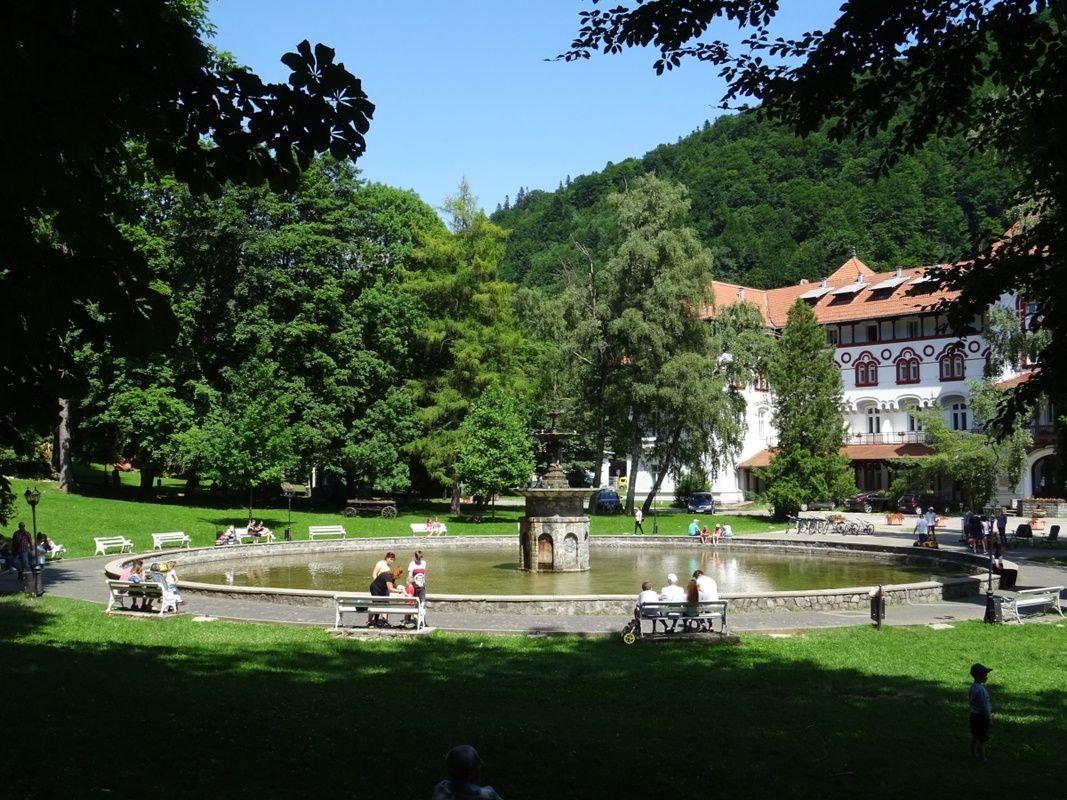 Photo of Dimitrie Ghica Park, Sinaia, Romania.