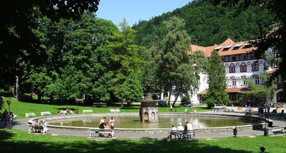 Photo of Dimitrie Ghica Park, Sinaia, Romania.