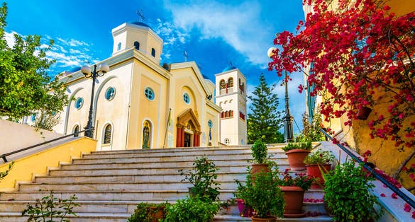 Photo of beautiful street view in Kos Island.