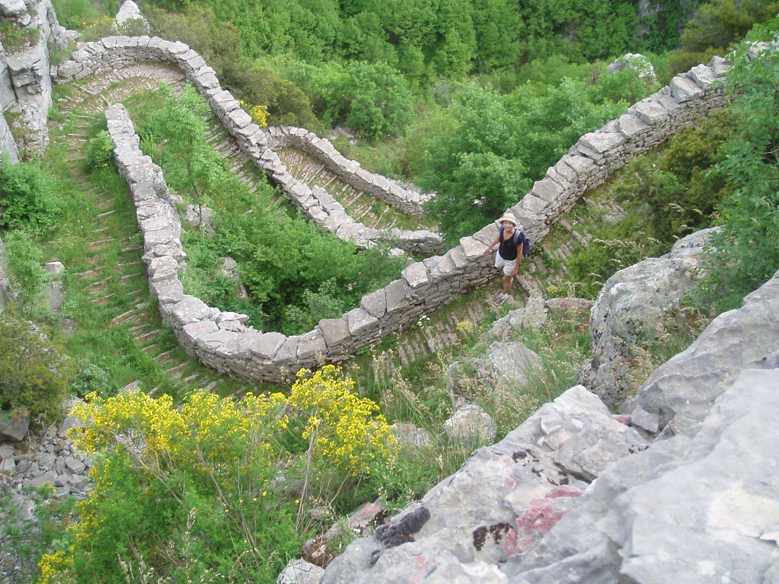Vradeto Steps, Zagori Municipality, Ioannina Regional Unit, Epirus, Epirus and Western Macedonia, Greece