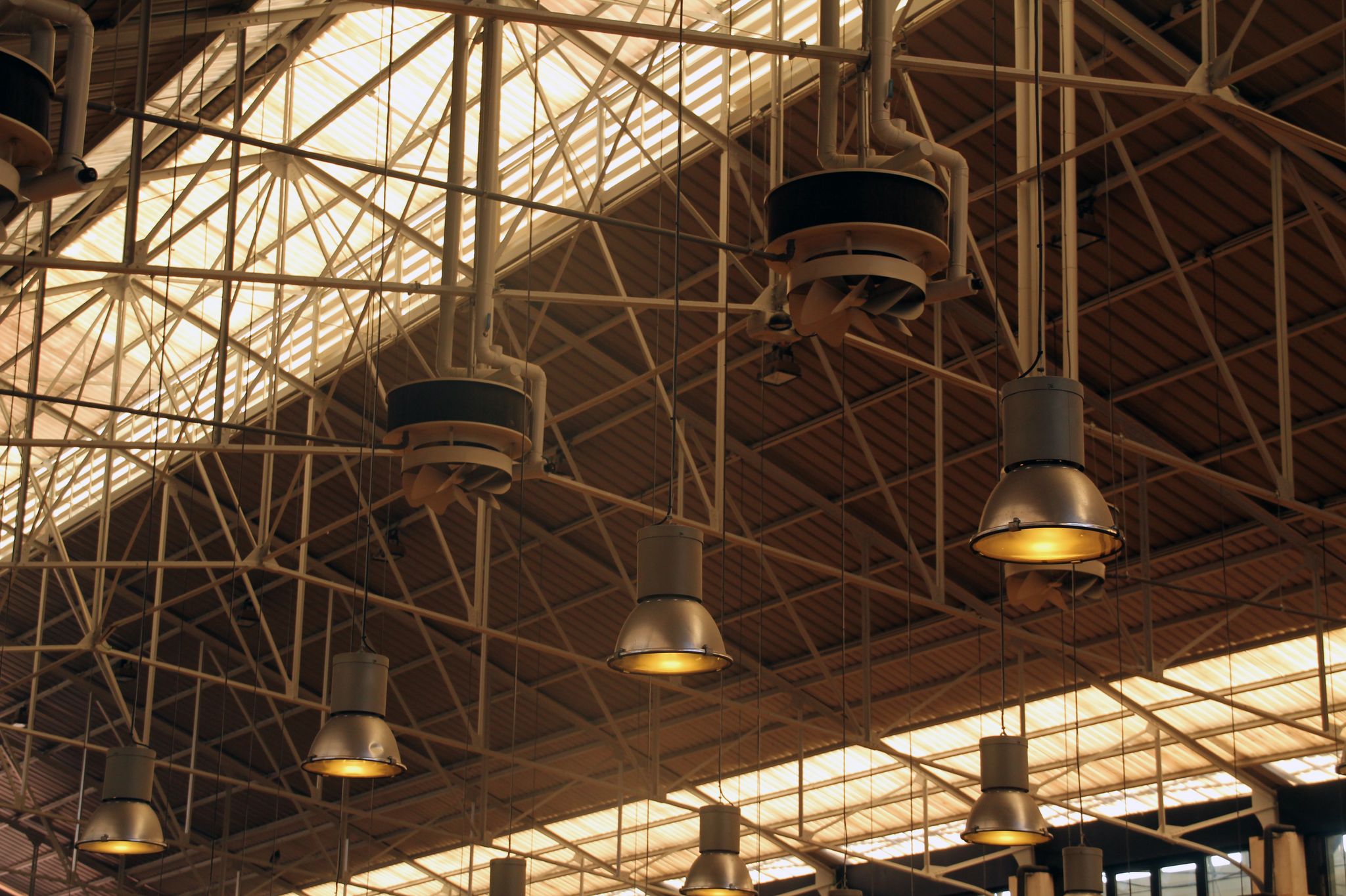 Photo of interior of Time Out Market in the centre of Lisbon, Portugal.