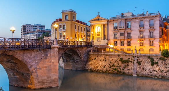 Photo of Puente de los peligros viewed during morning in Murcia, Spain .