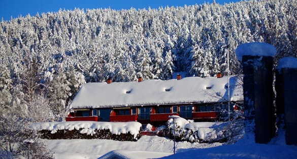 Landscapes in city Kongsberg, Norway