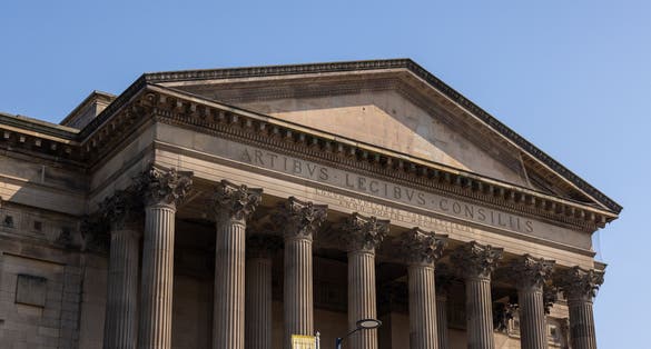 Photo of St. George's Hall in Liverpool, UK.