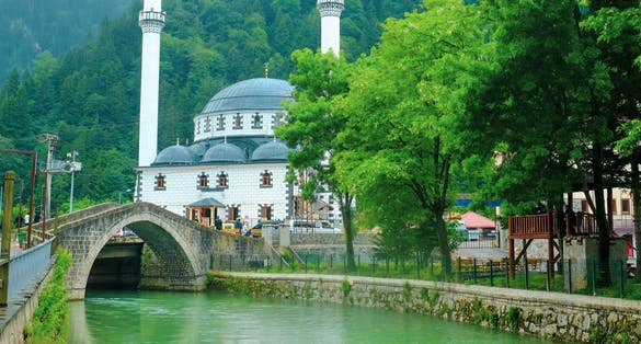 Photo of foggy day in Uzungol ,Caykara, Trabzon, Turkey.