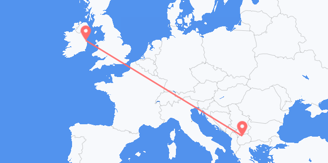 Macédoine du Nord pour l’Irlande