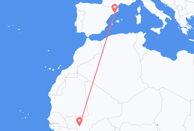 Bamako to Barcelona