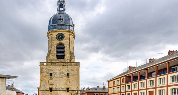 Belfry of Amiens in Somme, Picardie in north of France