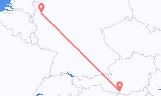 Train tickets from Villach to Düsseldorf
