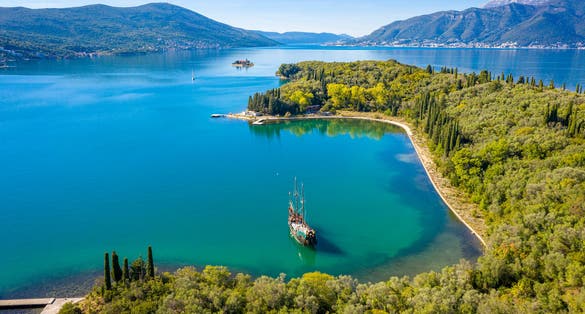 Photo of Iceland Sveti Marko in Tivat Bay, Montenegro.