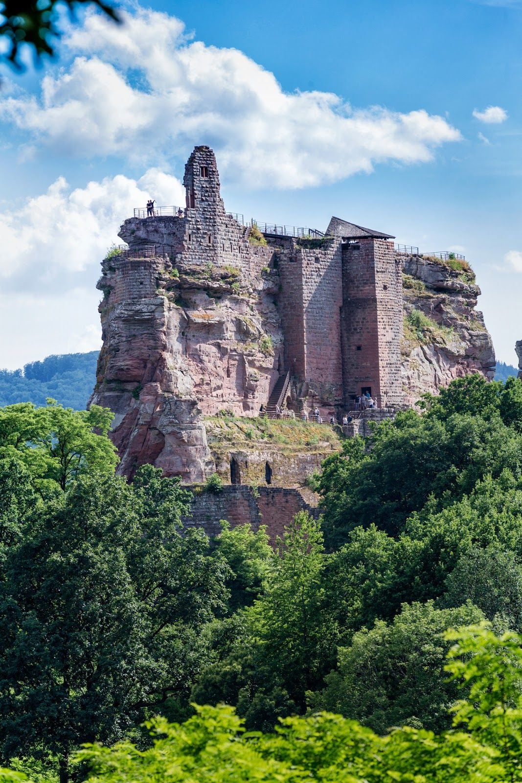 Castle of Fleckenstein, Lembach, Haguenau-Wissembourg, Bas-Rhin, Grand Est, Metropolitan France, France