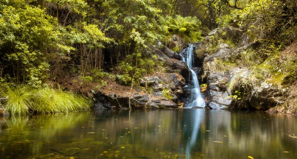 Paredes waterfall, in the village of mortágua, district of Viseu, Portugal