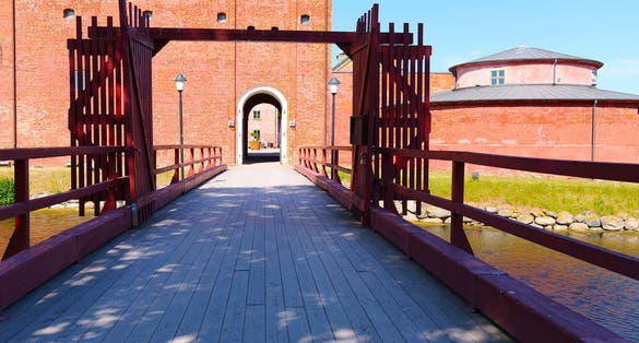 photo off view of Main entrance to citadellet Landskrona.