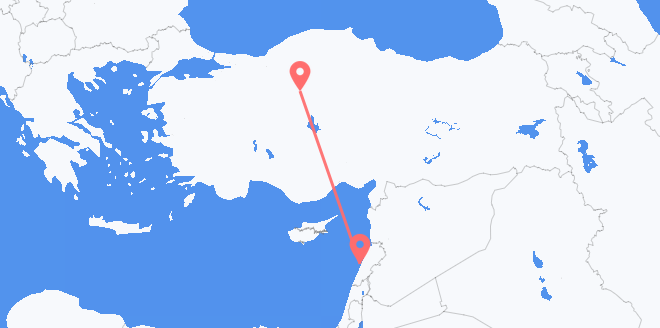 Lebanon to Turkey