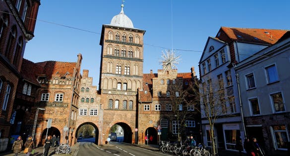 photo of view of Lübeck, Germany.