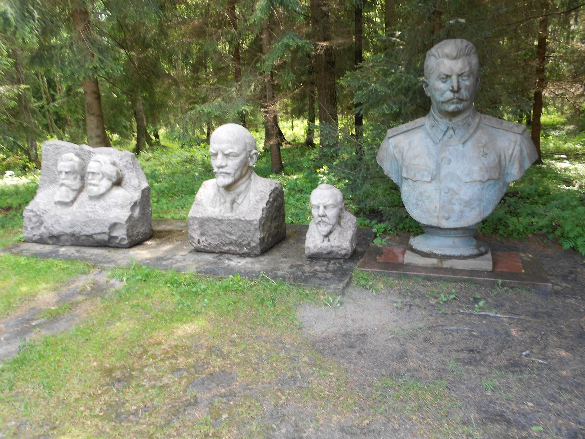 Communist busts,grūto parkas vilnius lithuania.
