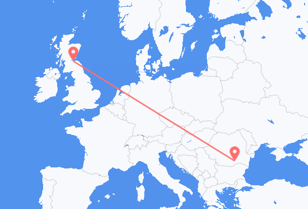 Edinburgh to Bucharest