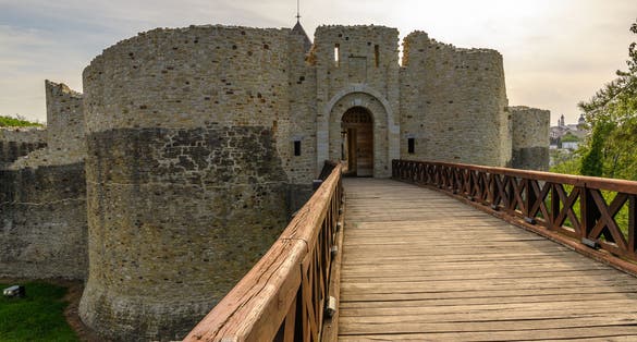 Part of the Seat fortress of Suceava, in the historical region of Bukovina, Central Europe, Romania.