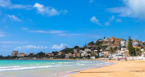 Photo of public beach near The Scala dei Turchi near Agrigento.
