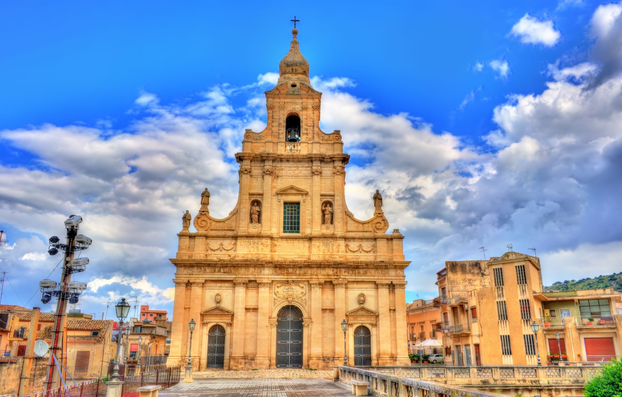 The Cathedral of Santa Maria delle Stelle in Comiso on Sicily, Italy.
