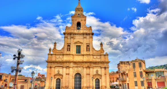 The Cathedral of Santa Maria delle Stelle in Comiso on Sicily, Italy.