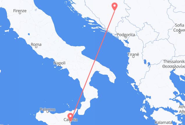 Sarajevo to Catania