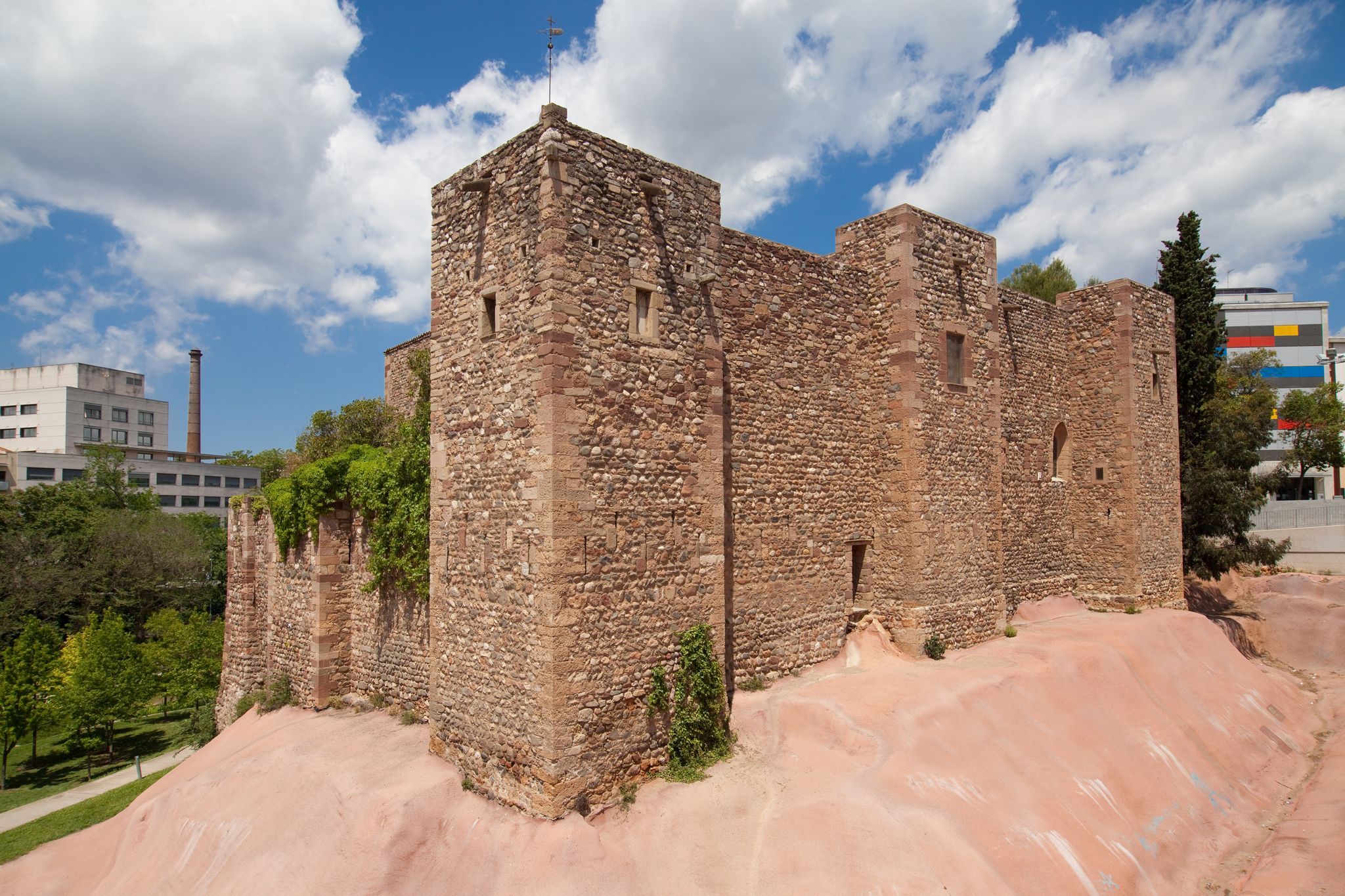 Photo of Castle Cartoixa de Vallparadis of Terrassa, Catalonia, Spain.