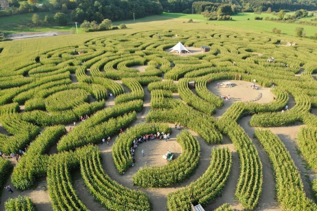 The Labyrinth of Barvaux-sur-Ourthe, Durbuy, Marche-en-Famenne, Luxembourg, Wallonia, Belgium