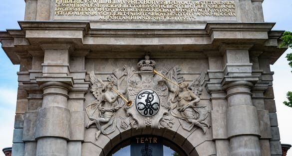 Port Gate (western side) - Szczecin city gate, built in baroque style in the years 1725-1727