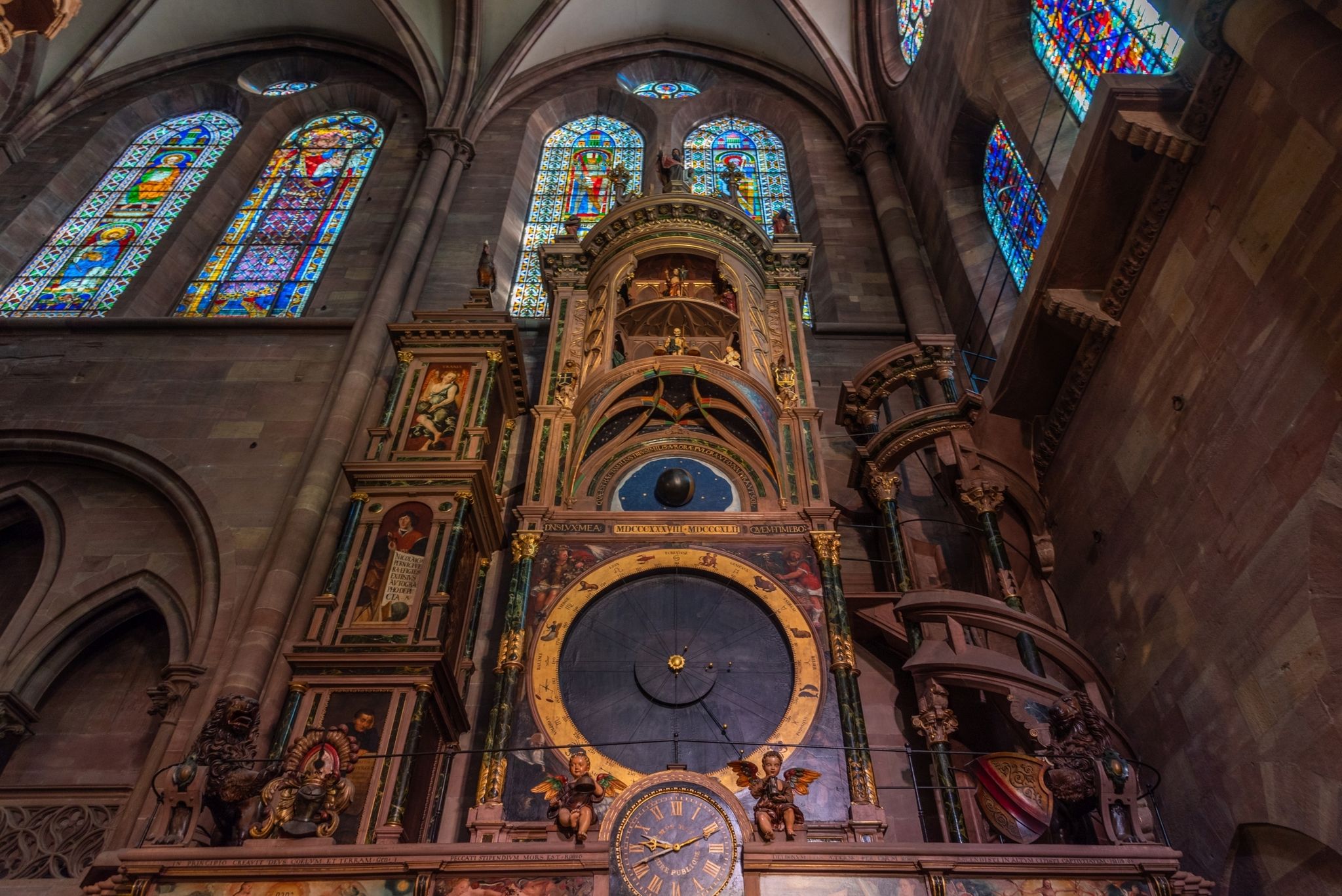 Photo of Astronomical clock at the cathedral of our lady of Strasbourg, France.