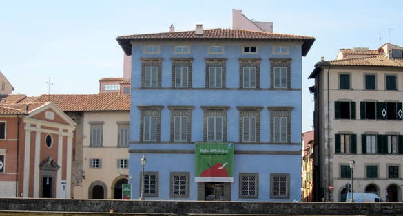 photo of Palazzo Blu in the morning  Pisa,Italy.