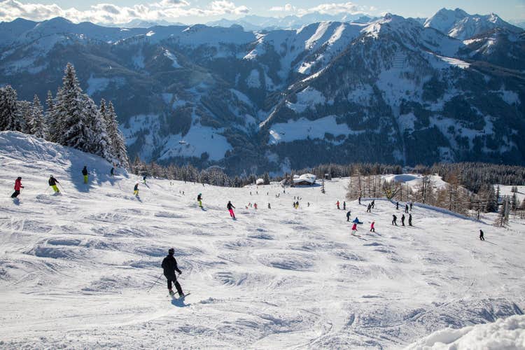 ski resort in winter, Kleinarl, Austria