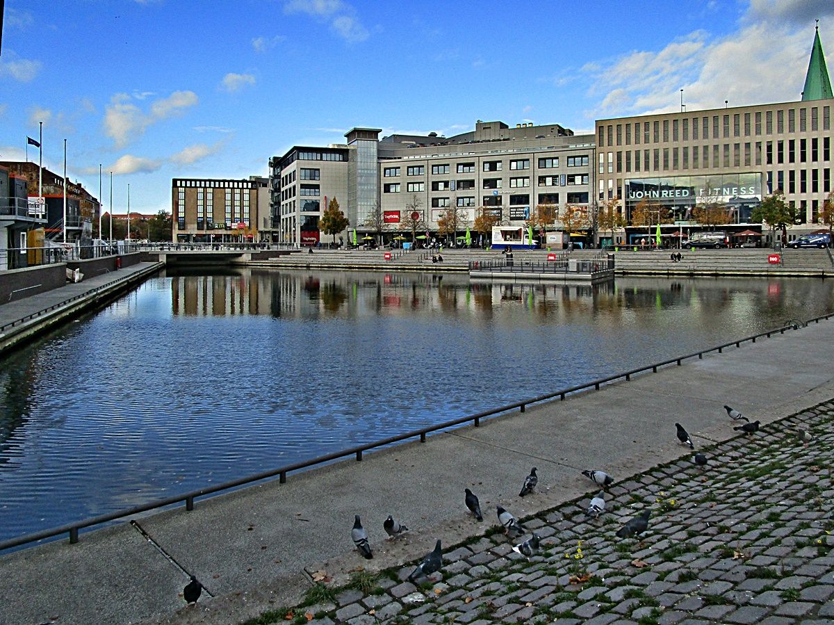 Boat harbour, Vorstadt, Kiel, Schleswig-Holstein, Germany