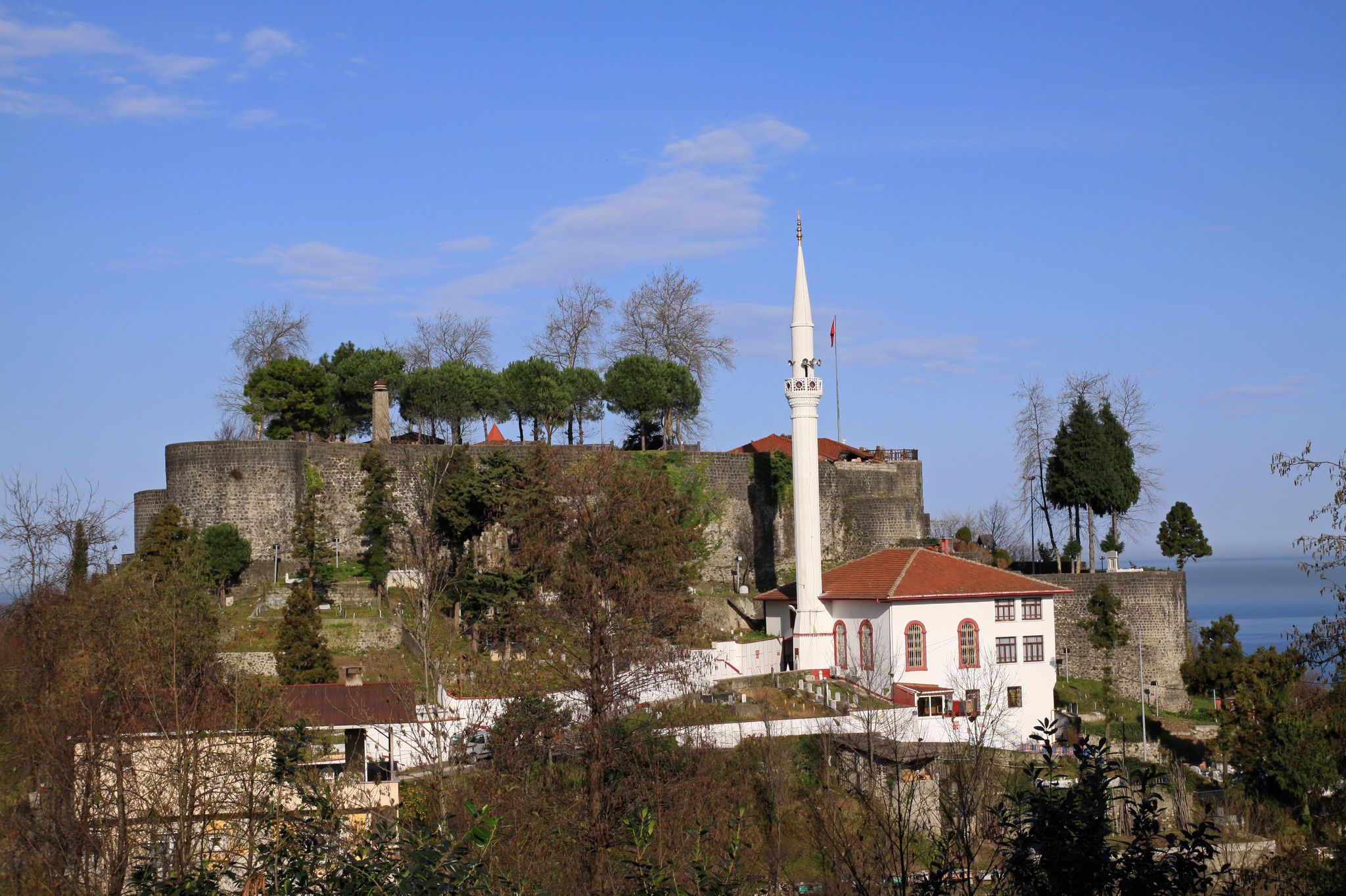 Photo of Rize castle in black sea region in Turkey.