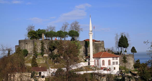 Photo of Rize castle in black sea region in Turkey.