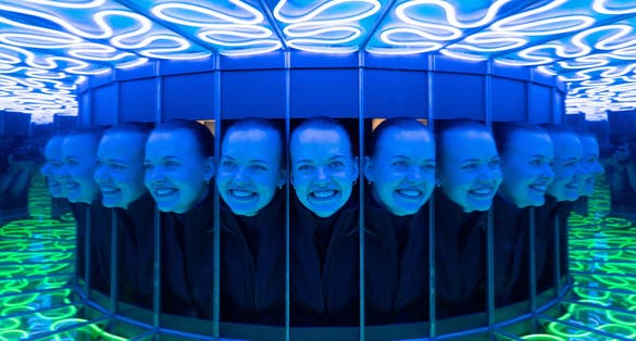 Camera Obscura World of Illusions amazing exhibition of cool light effects and shows. 