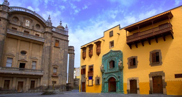 Photo of Columbus House case casa de Colon Vegueta in Las Palmas de Gran Canaria Spain.
