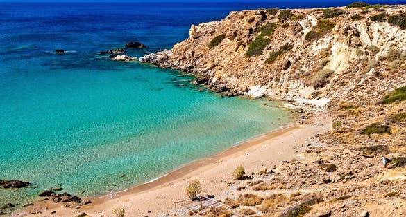 Photo of Ammoudi beach (also known as "Dragon's"), somewhere between Makrygialos and Goudouras villages, Sitia.