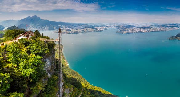photo of Hammetschwand elevator in Lucerne, Switzerland.