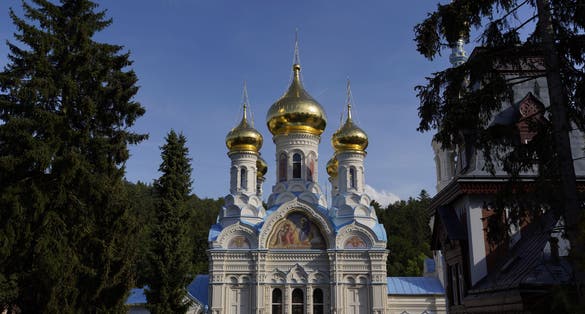 Photo of Saint Peter and Paul Cathedral (Pravoslavny Kostel Svateho Petra a Pavla) in Carlsbad / Karlovy Vary, Czech Republic.