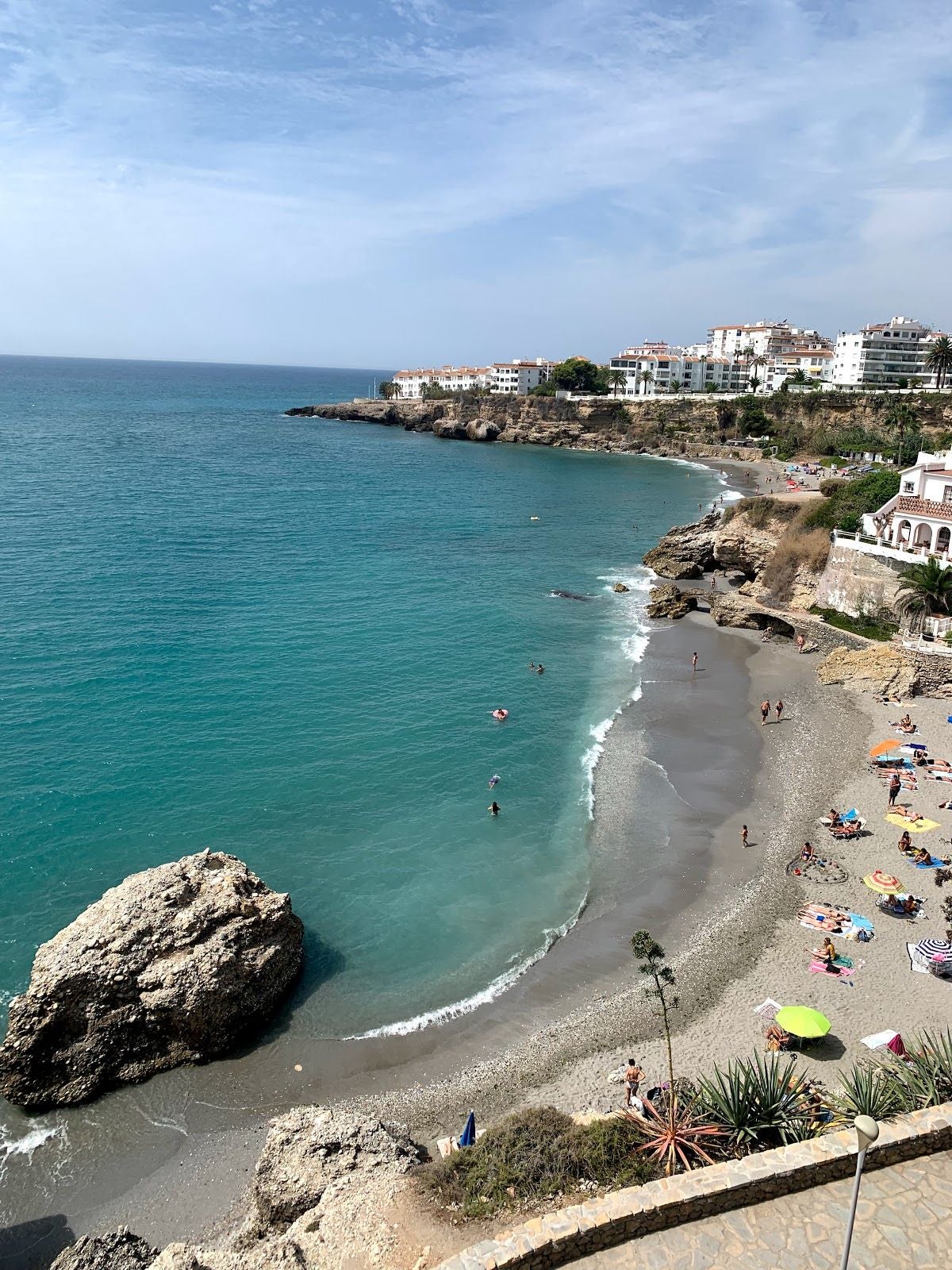 El Salón beach, Nerja, La Axarquía, Malaga, Andalusia, Spain
