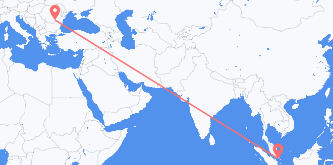 Singapur nach Rumänien