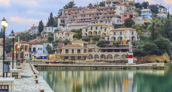 photo of Sivota by winter is part of the municipality Igoumenitsa ,tourist resort, Greece.