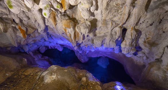 Photo of Vrelo Cave in the Matka Canyon of Macedonia in Summer.