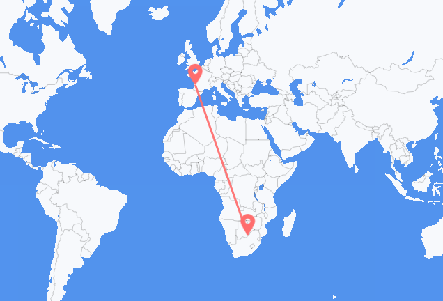Gaborone to Bordeaux