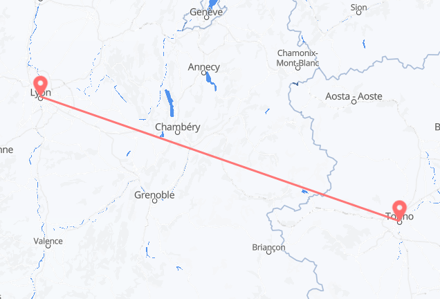 Turin to Lyon