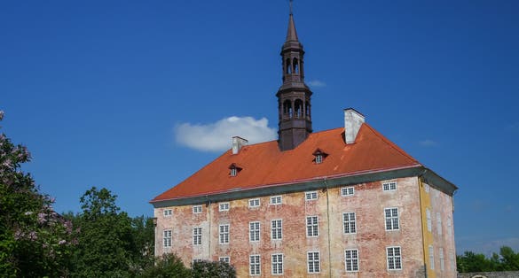 Photo of town hall of Narva, Estonia