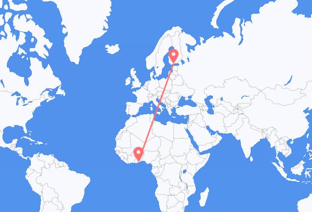 Accra to Helsinki
